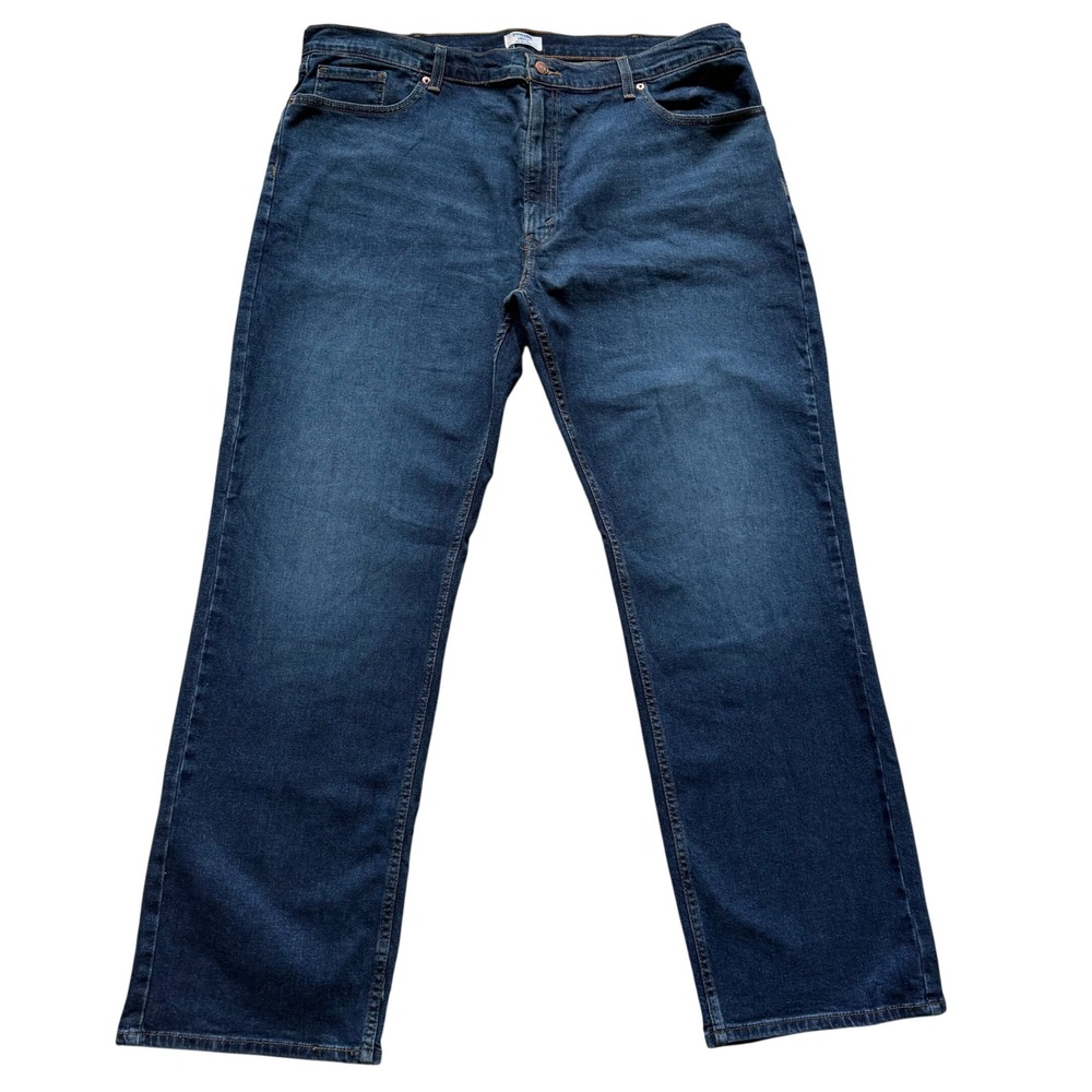 Denizen Levi's 285 Relaxed Fit Jeans Mens 42x32 Dark Wash Blue 47821-0080
